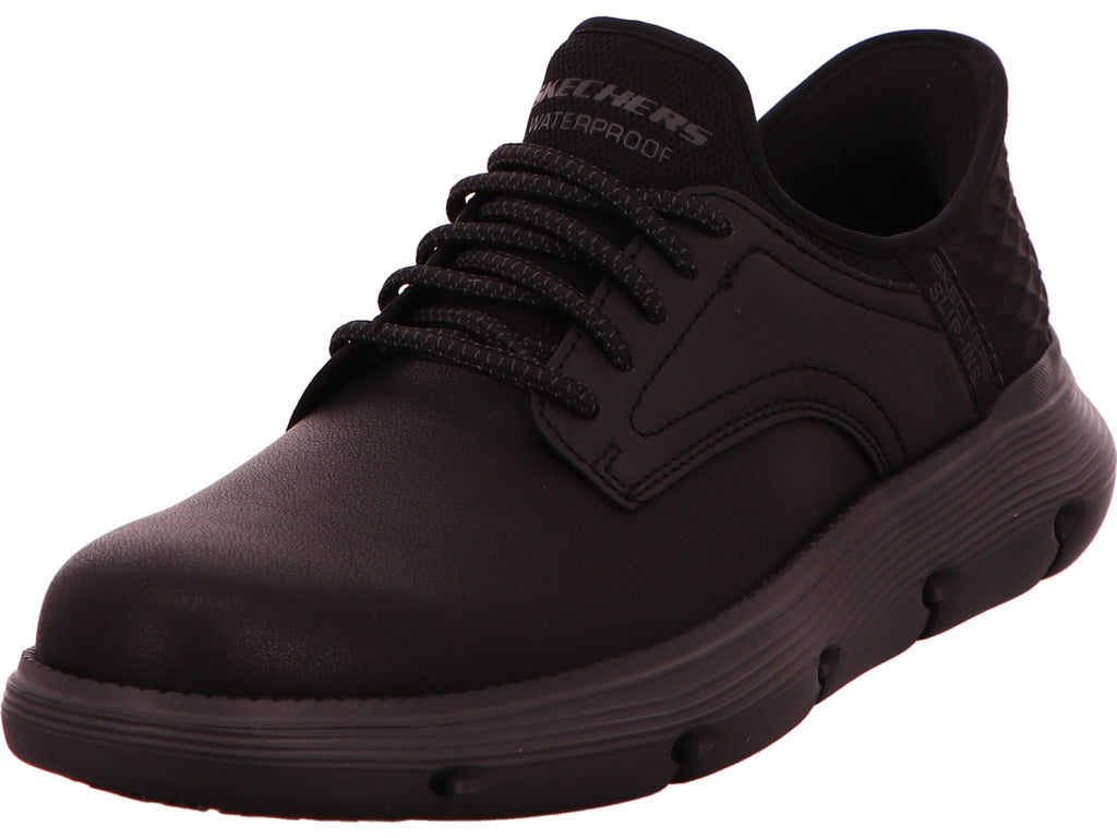 Skechers Delson 3.0 herensneakers in zwart