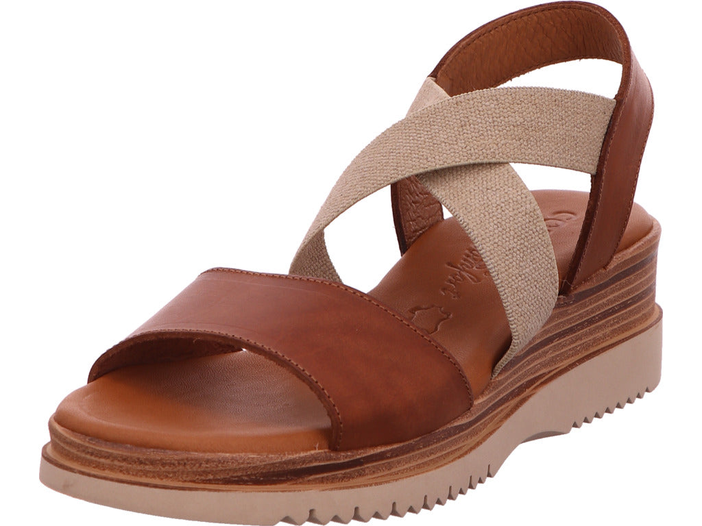 Cosmos-Cordes GmbH Damen Sandalette  in hellbraun