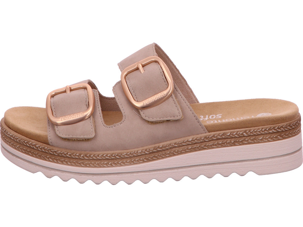Remonte Damen Pantolette  in hellbeige