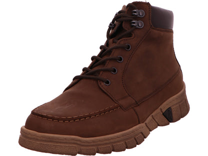 Waldläufer Herren Stiefel Lino in braun-kombiniert