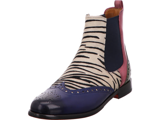 Melvin &amp; Hamilton dameslaarzen Selina 29 in een blauw-multicolor combinatie