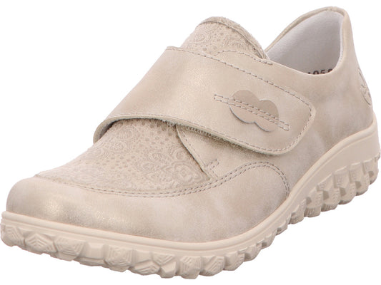 Rieker Damen Slipper  in grün-kombiniert