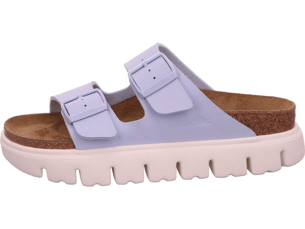 Birkenstock Damen Pantolette Arizona Pap Chunky in hellblau
