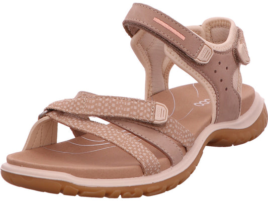 Ecco damessandaal Offroad Yucatan Slim in beige-multicolorcombinatie