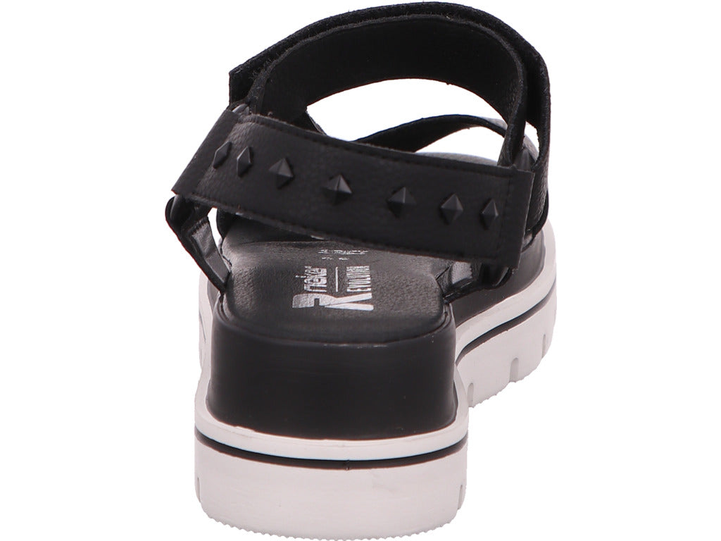 Rieker Damen Sandalette Revolution in schwarz