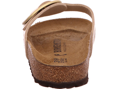 Birkenstock Damen Pantolette Madrid Big Buckle in hellbeige
