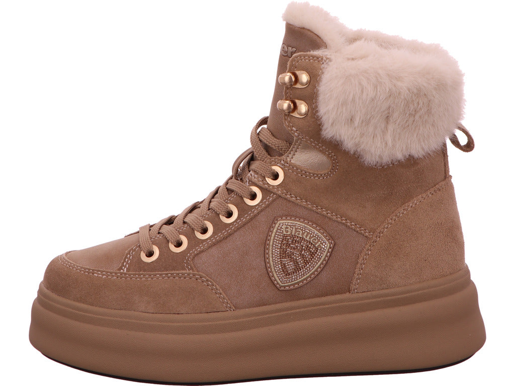 Blauer Shoes Damen Stiefel Emery 01 in dunkelbeige