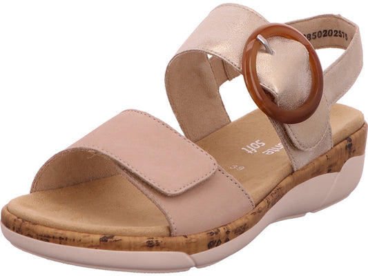 Remonte Damen Sandalette  in beige-kombiniert
