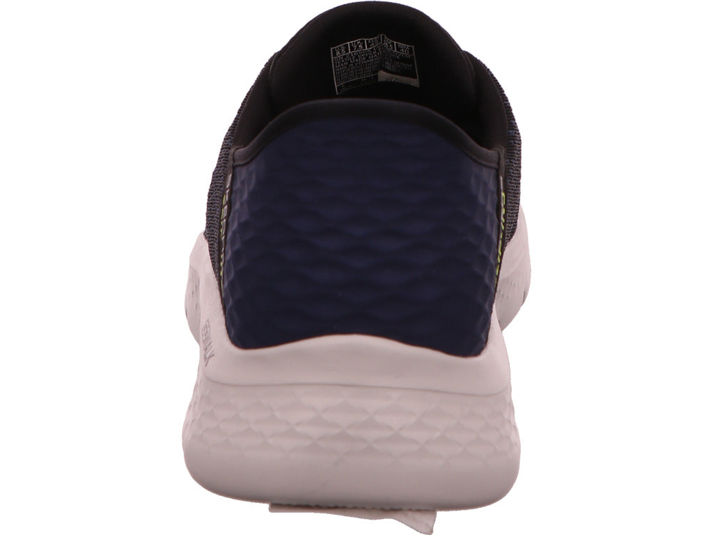 Skechers Herren Slipper Flex-New World in blau-bunt-kombiniert