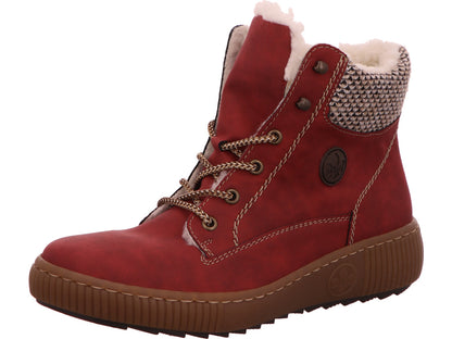 Rieker Damen Stiefel  in rot-bunt-kombiniert