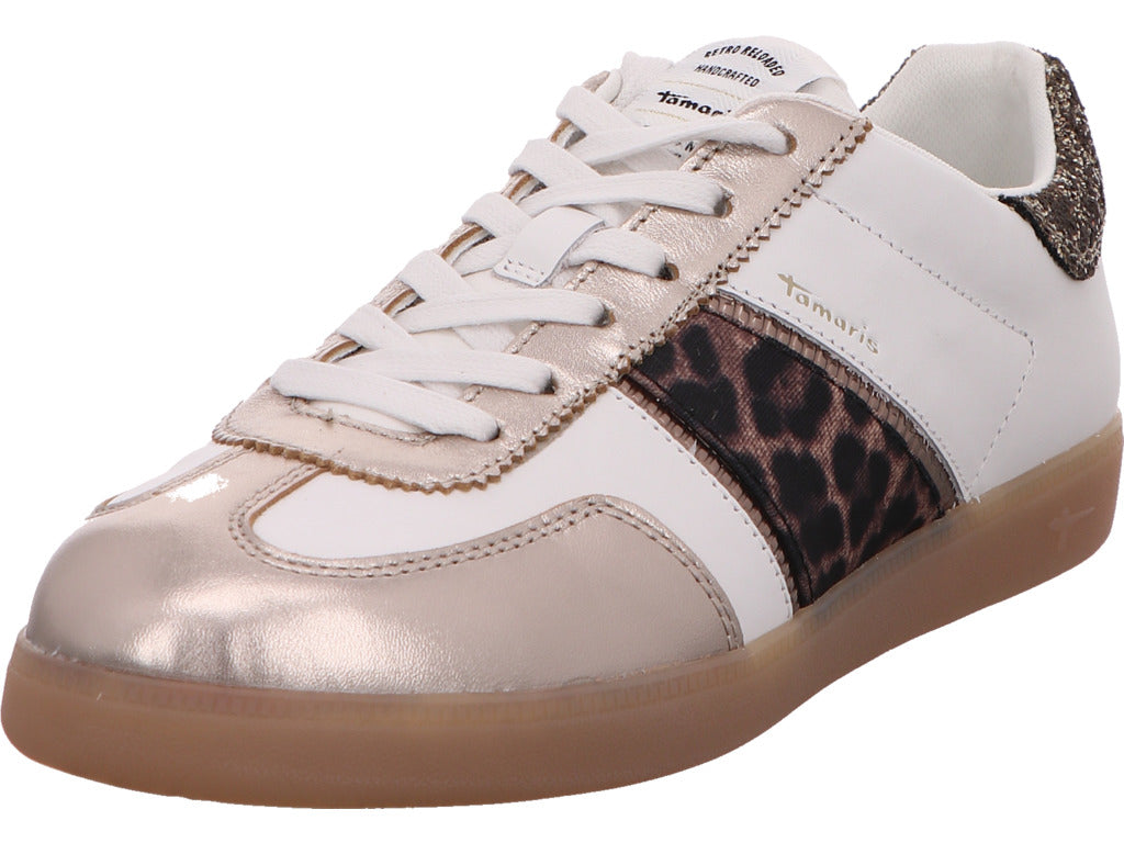 Tamaris Damen Sneaker  in weiß-bunt-kombiniert