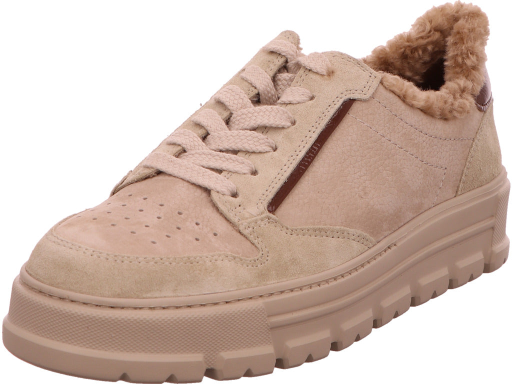 Paul Green Damen Schnürschuh  in beige-bunt-kombiniert