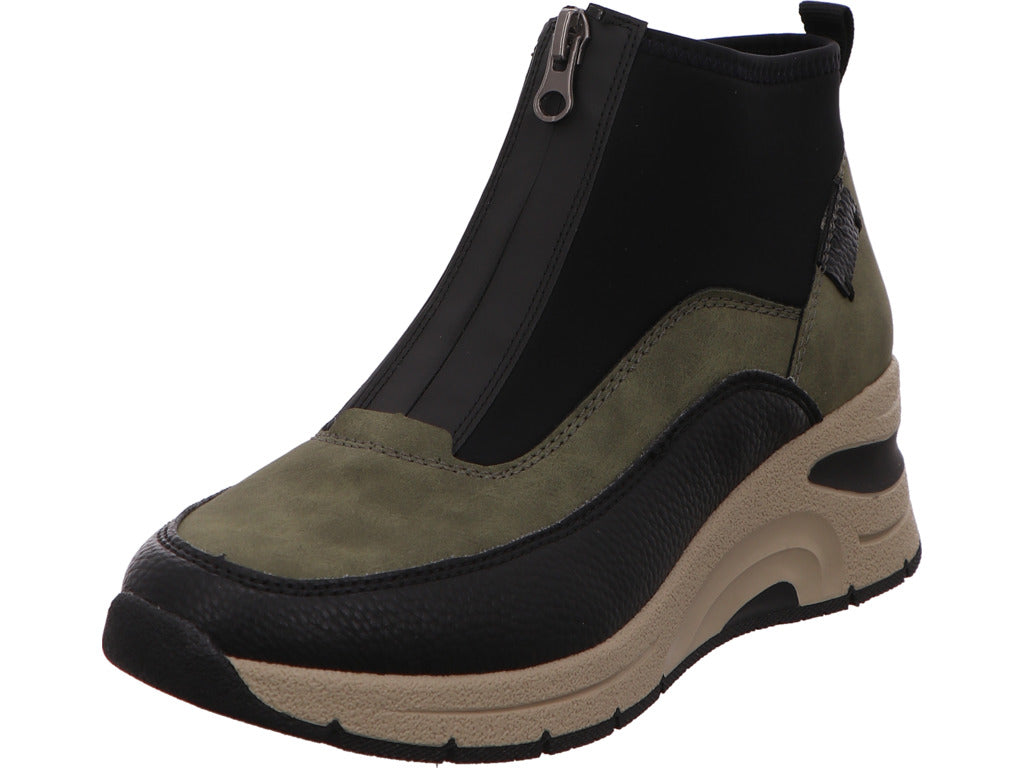 Rieker Damen Stiefel  in schwarz-bunt-kombiniert