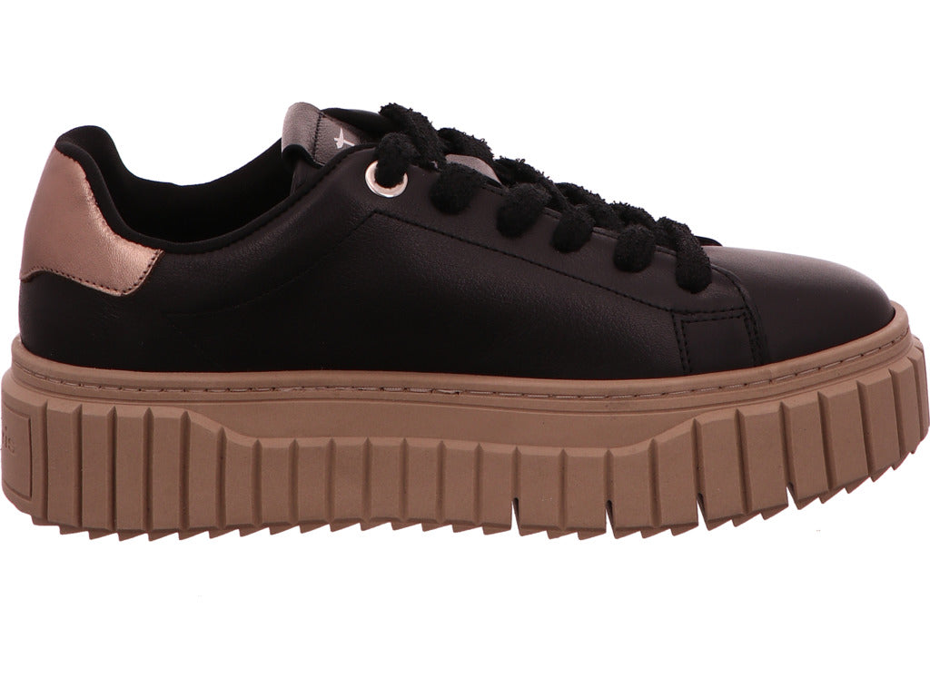 Tamaris Damen Sneaker  in schwarz-bunt-kombiniert