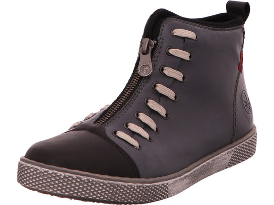 Rieker Damen Stiefel  in blau-bunt-kombiniert