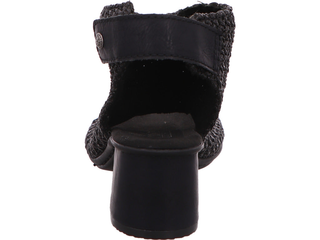 Rieker Damen Sandalette  in schwarz