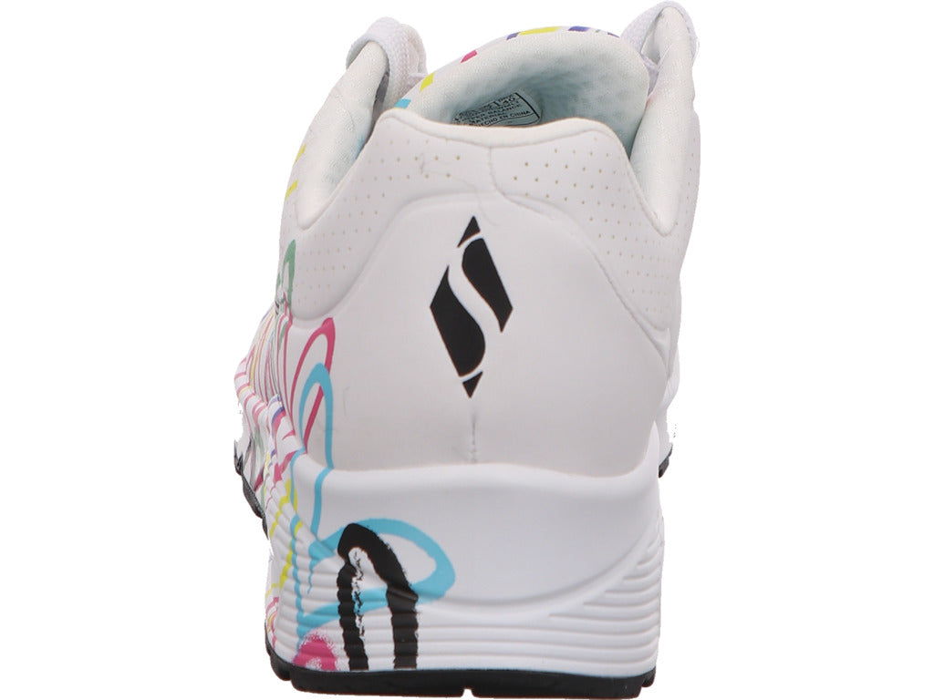 Skechers Damen Sneaker Spread The Love in weiß-schwarz-kombiniert