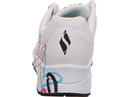 Skechers Damen Sneaker Spread The Love in weiß-schwarz-kombiniert