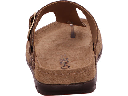 Rohde Damen Pantolette Foggia-D in braun-bunt-kombiniert