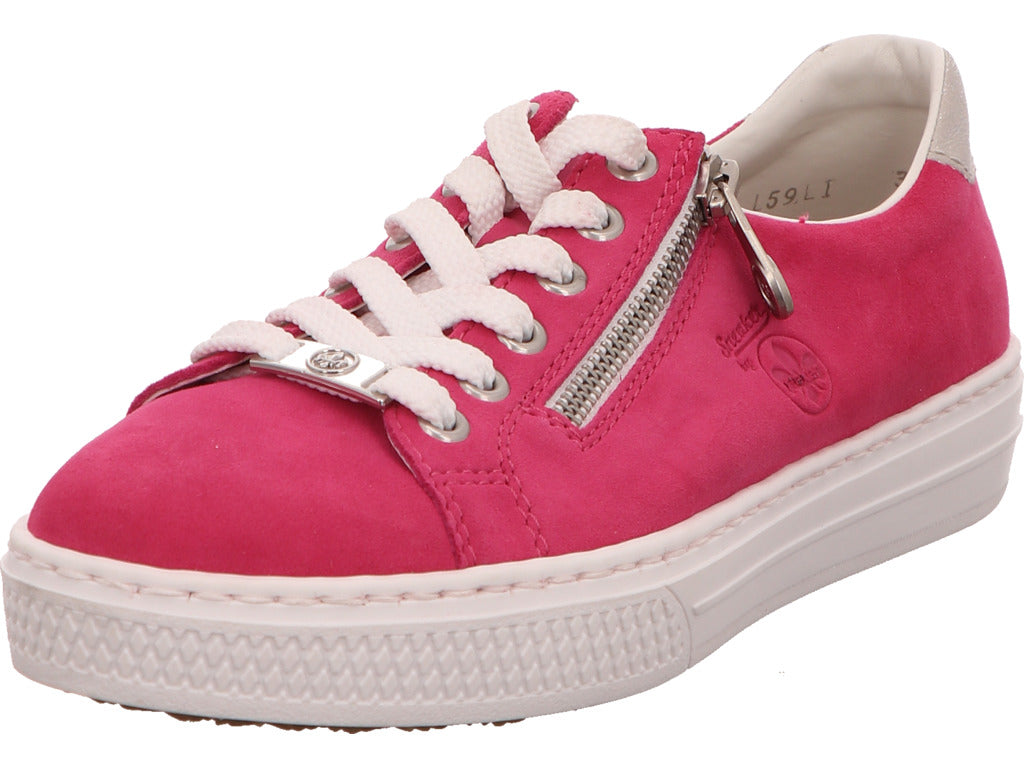 Rieker damessneakers in fuchsia