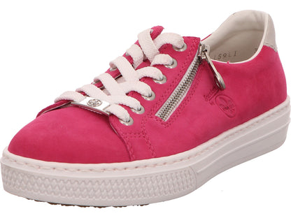 Rieker damessneakers in fuchsia