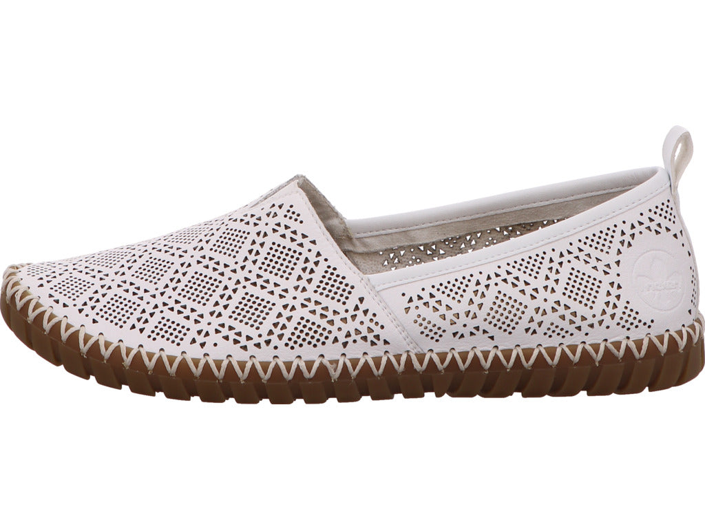 Rieker Damen Slipper  in weiß