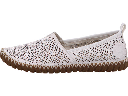 Rieker Damen Slipper  in weiß