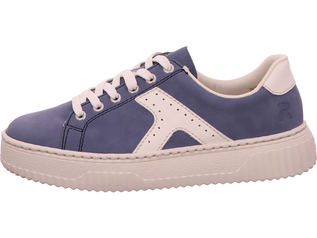 Rieker Damen Sneaker  in blau-bunt-kombiniert