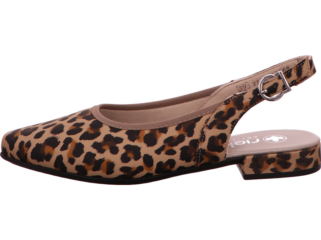 Rieker Damen Sling  in beige-bunt-kombiniert