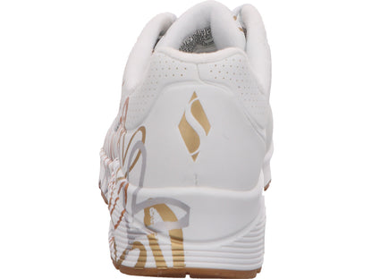 Skechers Damen Sneaker Uno-Metallic Love in weiß-bunt-kombiniert