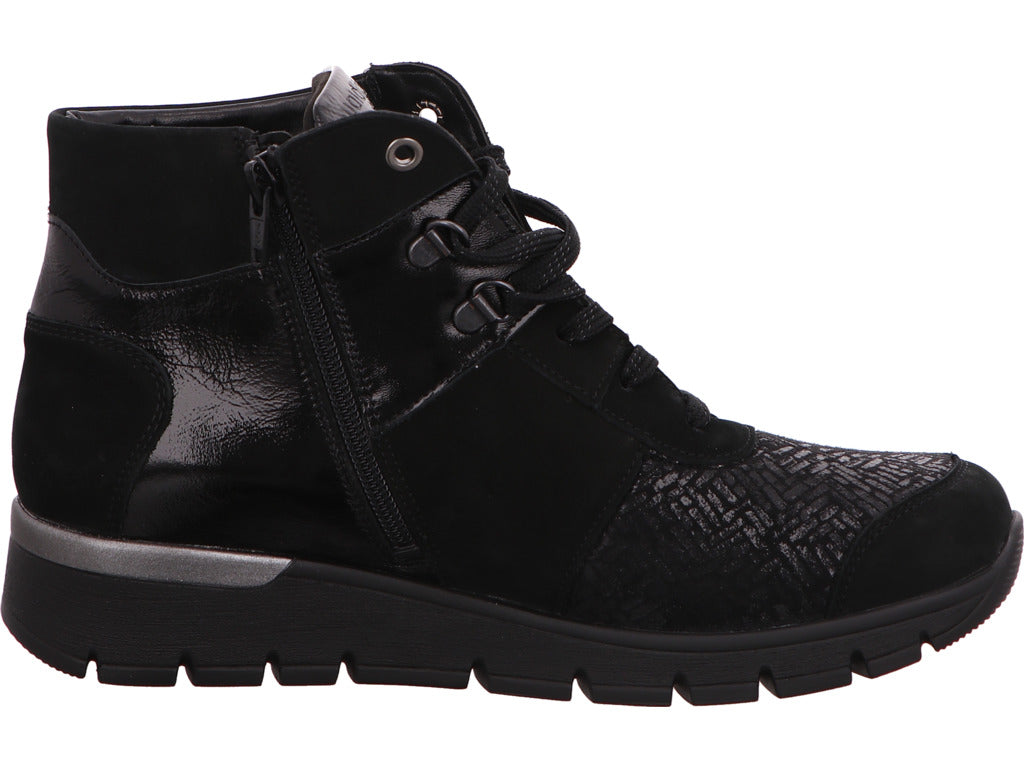 Waldläufer Damen Stiefel K-Ramona in schwarz
