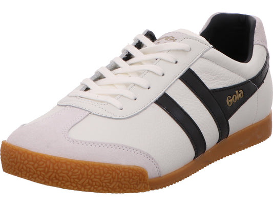 Gola heren Harrier sneakers in een wit-zwarte combinatie.
