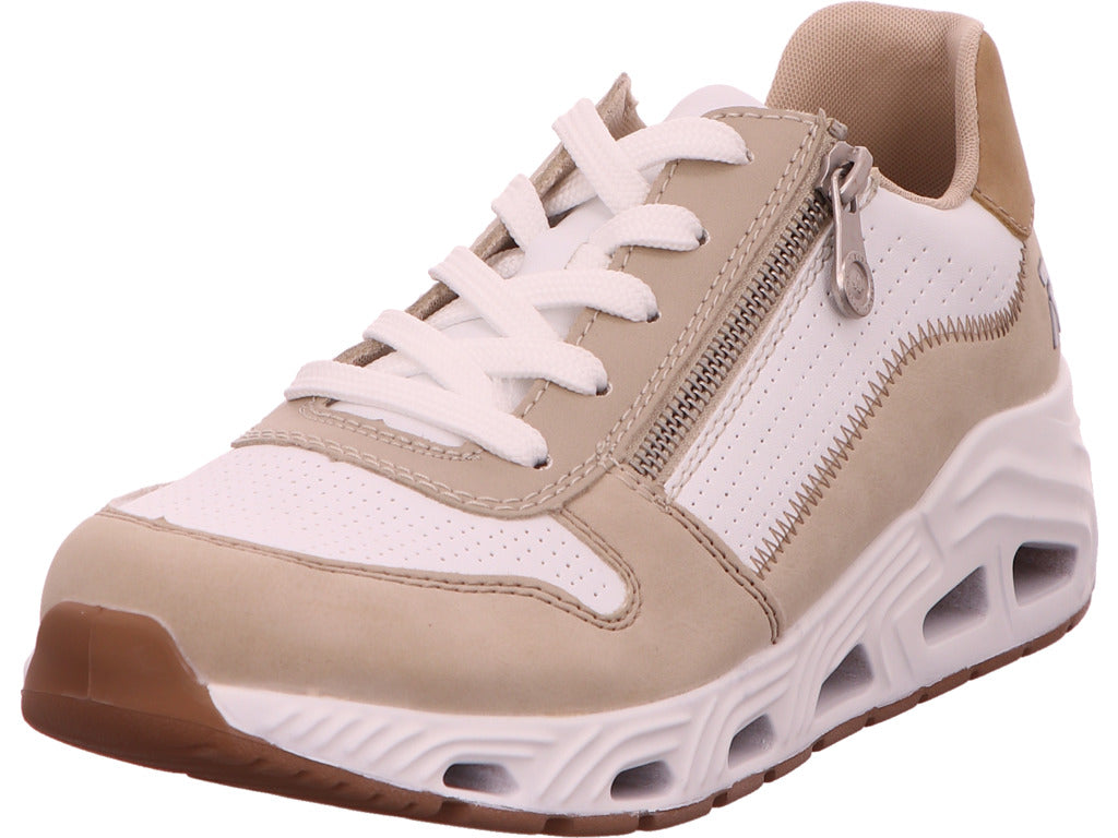 Rieker Damen Sneaker  in beige-bunt-kombiniert