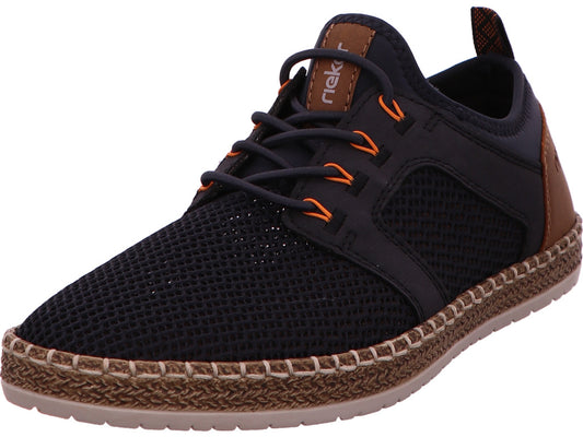 Rieker Herren Halbschuh  in blau-bunt-kombiniert