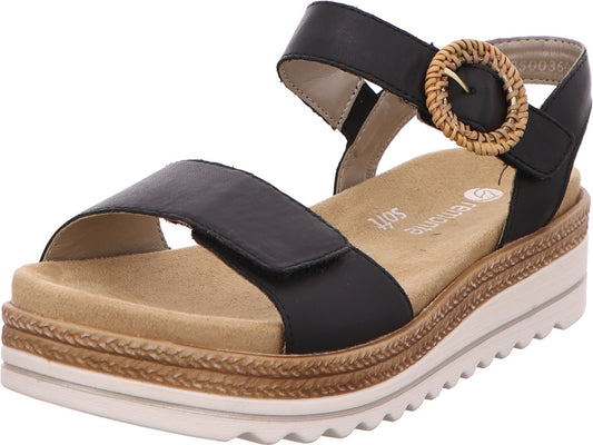 Remonte Damen Sandalette  in schwarz