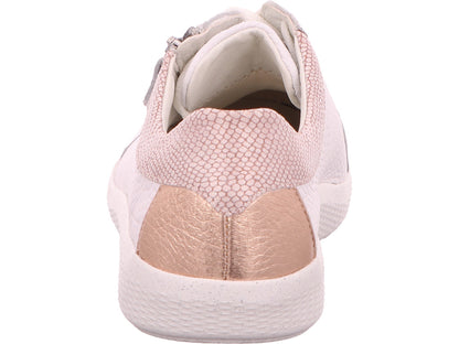 Waldläufer Damen Schnürschuh K-Ira in weiß-bunt-kombiniert