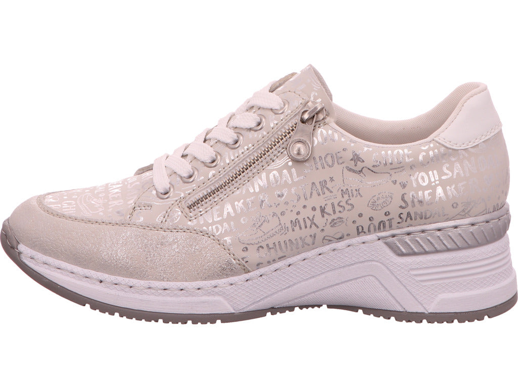 Rieker Damen Sneaker  in grau-bunt-kombiniert