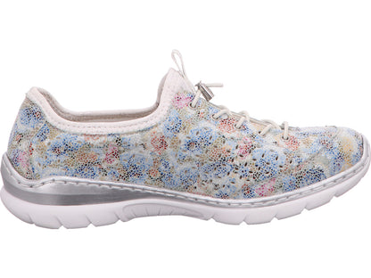 Rieker Damen Sneaker  in weiß-bunt-kombiniert