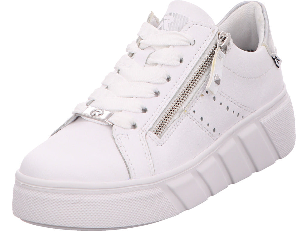 Rieker Damen Sneaker Evolution in weiß-bunt-kombiniert
