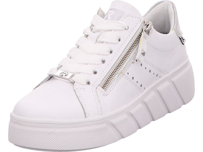 Rieker Damen Sneaker Evolution in weiß-bunt-kombiniert