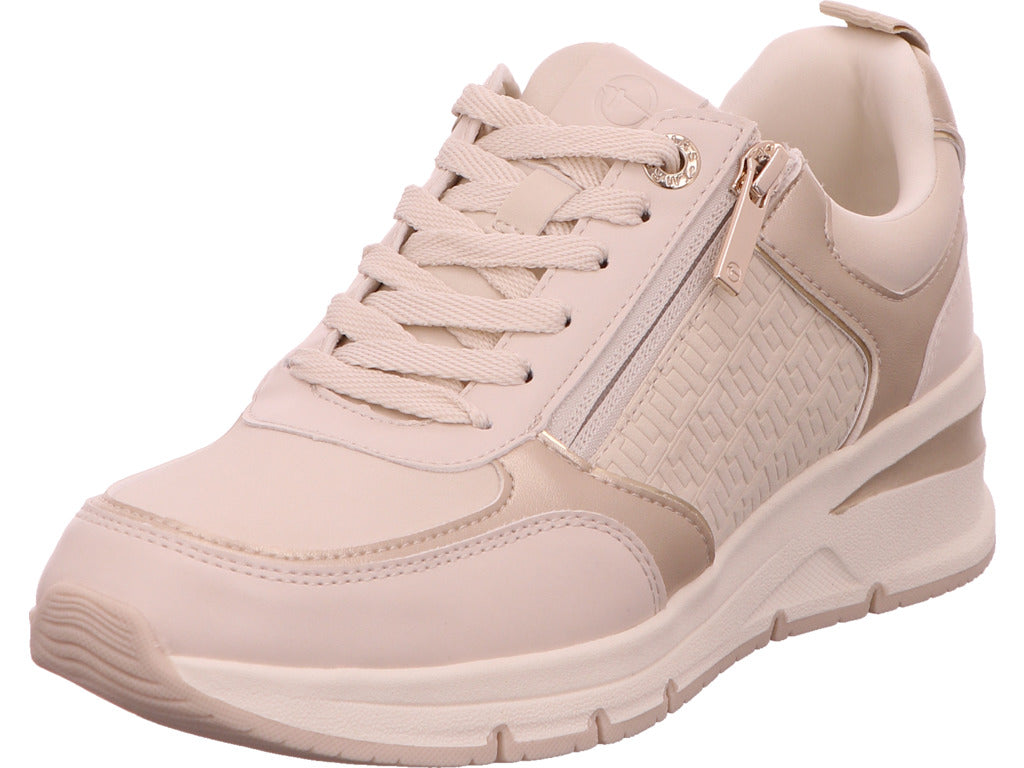 Tamaris Damen Sneaker  in beige-bunt-kombiniert