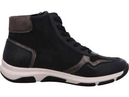 Remonte Damen Stiefel  in blau-bunt-kombiniert