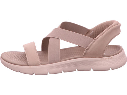 Skechers Damen Sandalette Go Walk Flex Sandal Glimmer in taupe