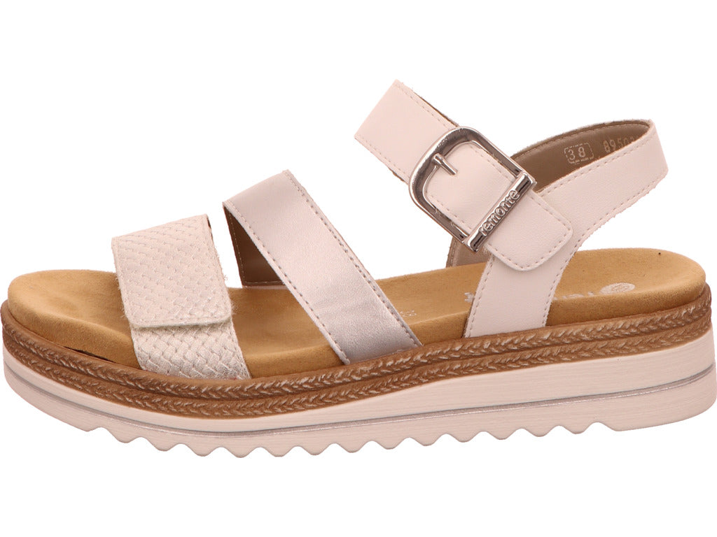 Remonte Damen Sandalette  in silber-bunt-kombiniert