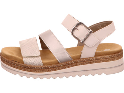 Remonte Damen Sandalette  in silber-bunt-kombiniert