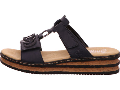 Rieker Damen Pantolette  in dunkelblau