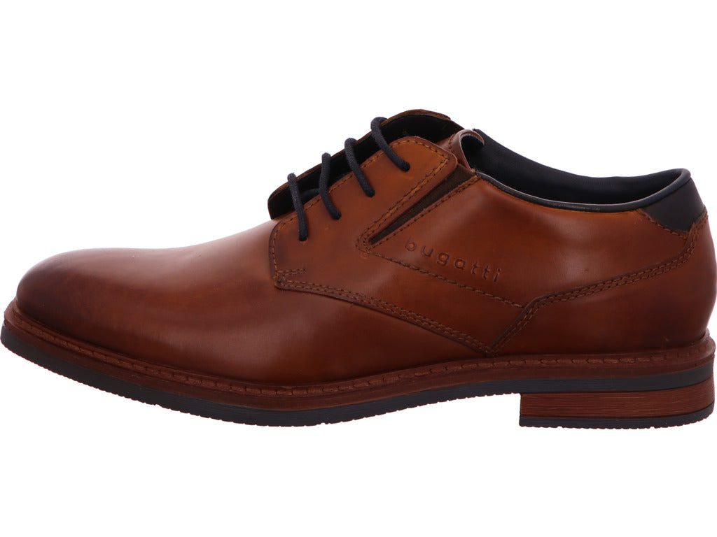 Bugatti Herren Schnürschuh Maik Exko in hellbraun