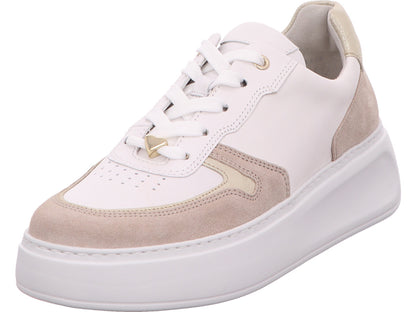 Gabor Comfort damessneakers in een combinatie van wit en meerdere kleuren.