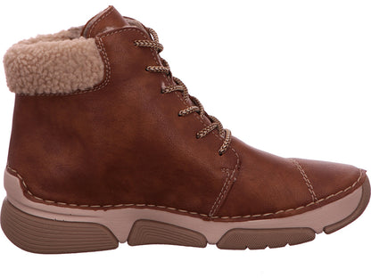 Rieker Damen Stiefel  in braun-bunt-kombiniert