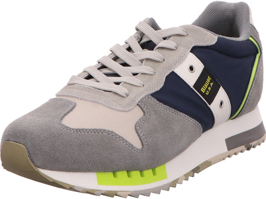 Blauer Shoes herensneakers Queens 01 in grijs-multicolor combinatie